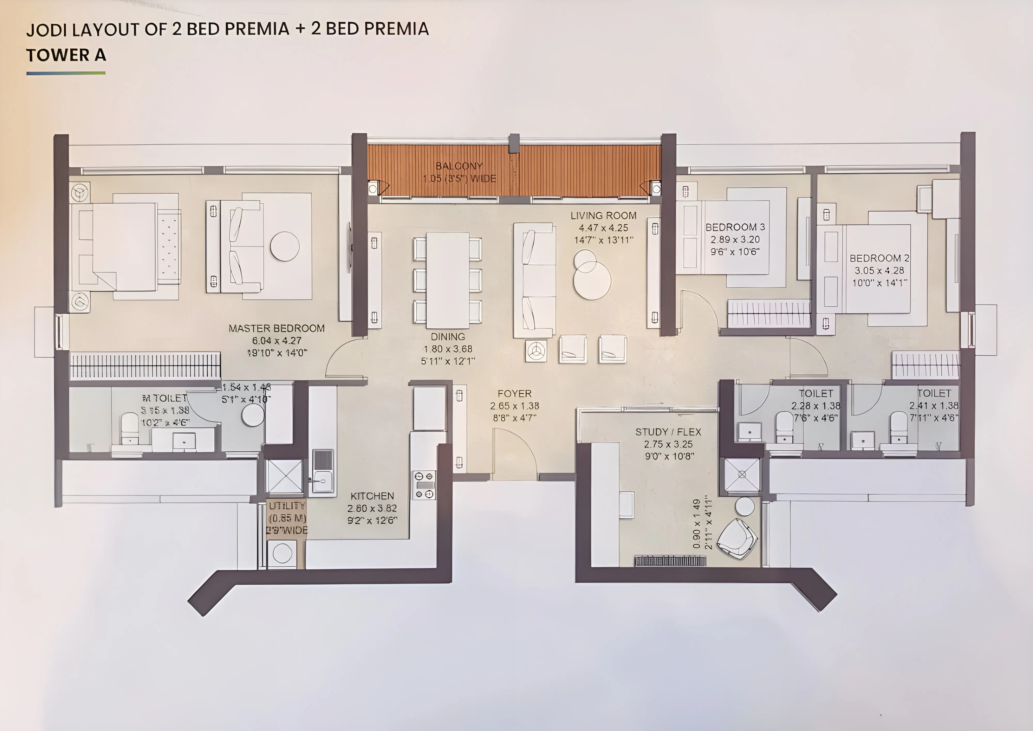 Primera Kalpataru Parkcity Floor Plans